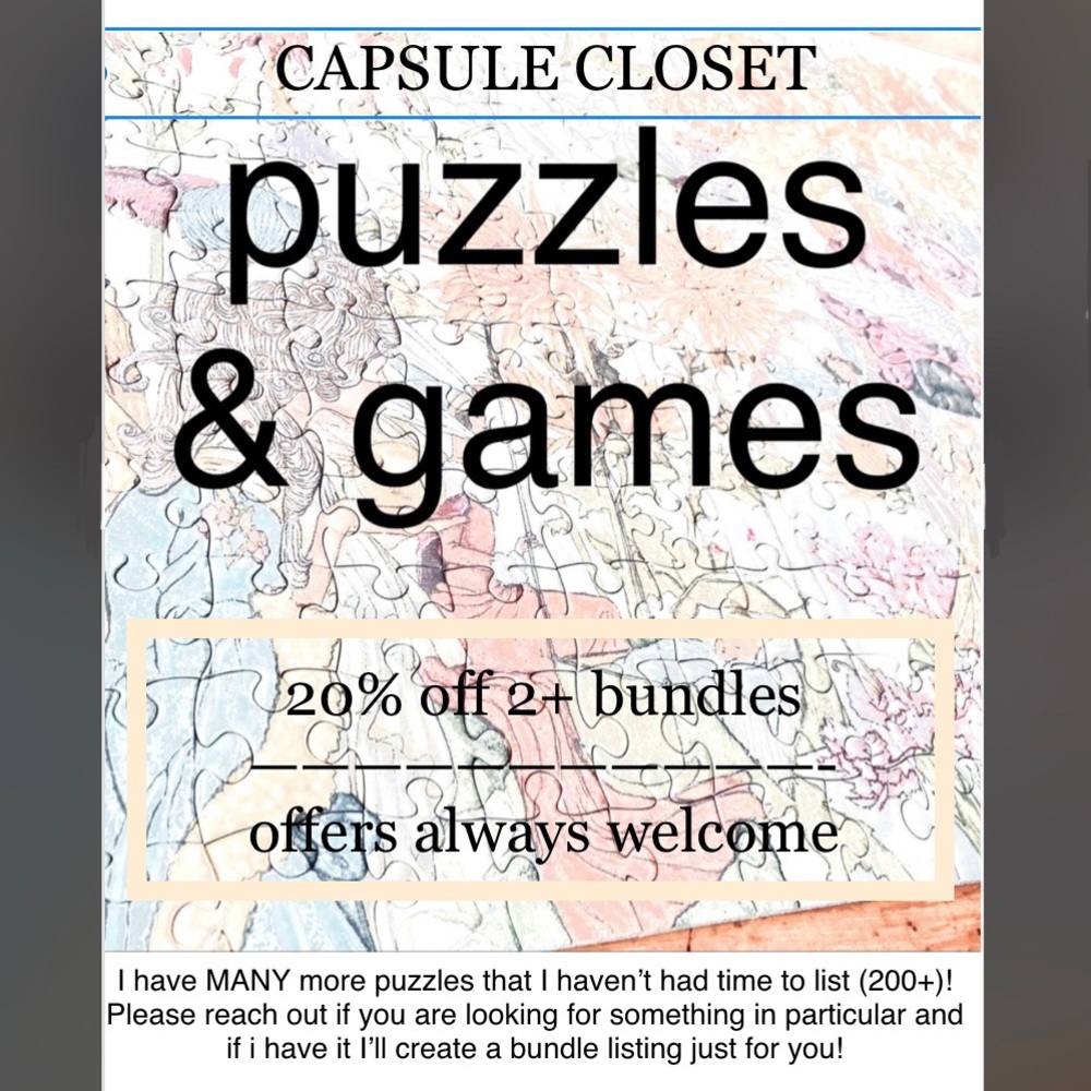 puzzles & games - fun for the whole family!